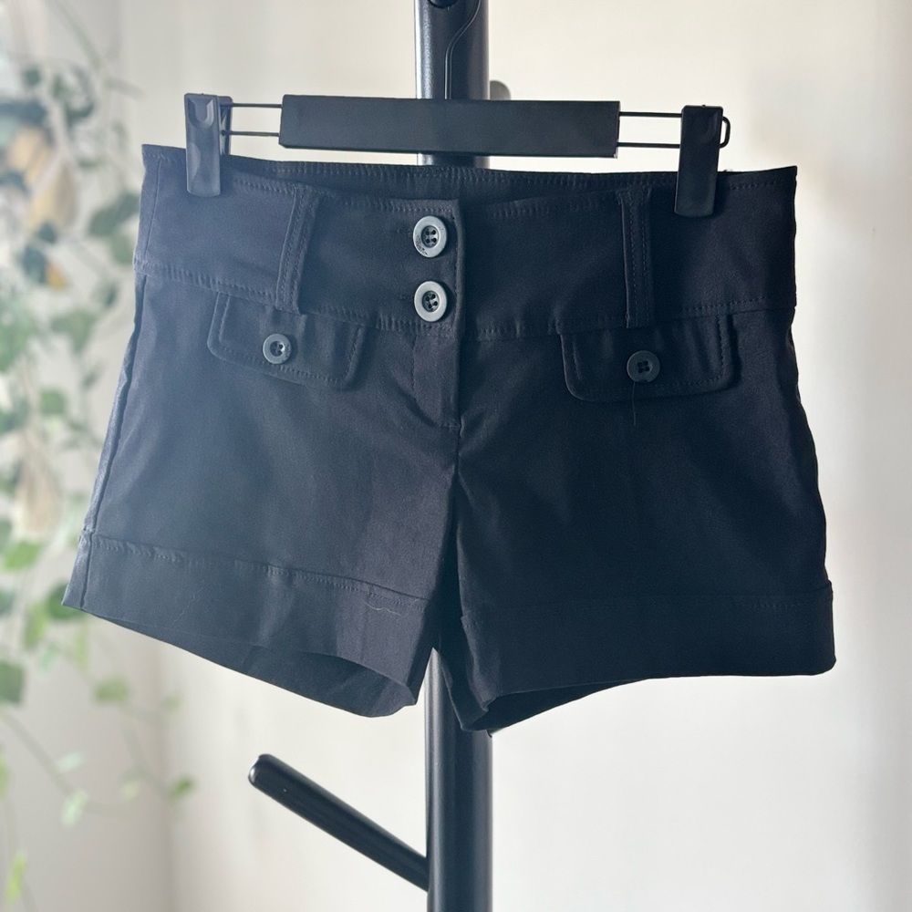 Dynamite Black Shorts - Low Rise